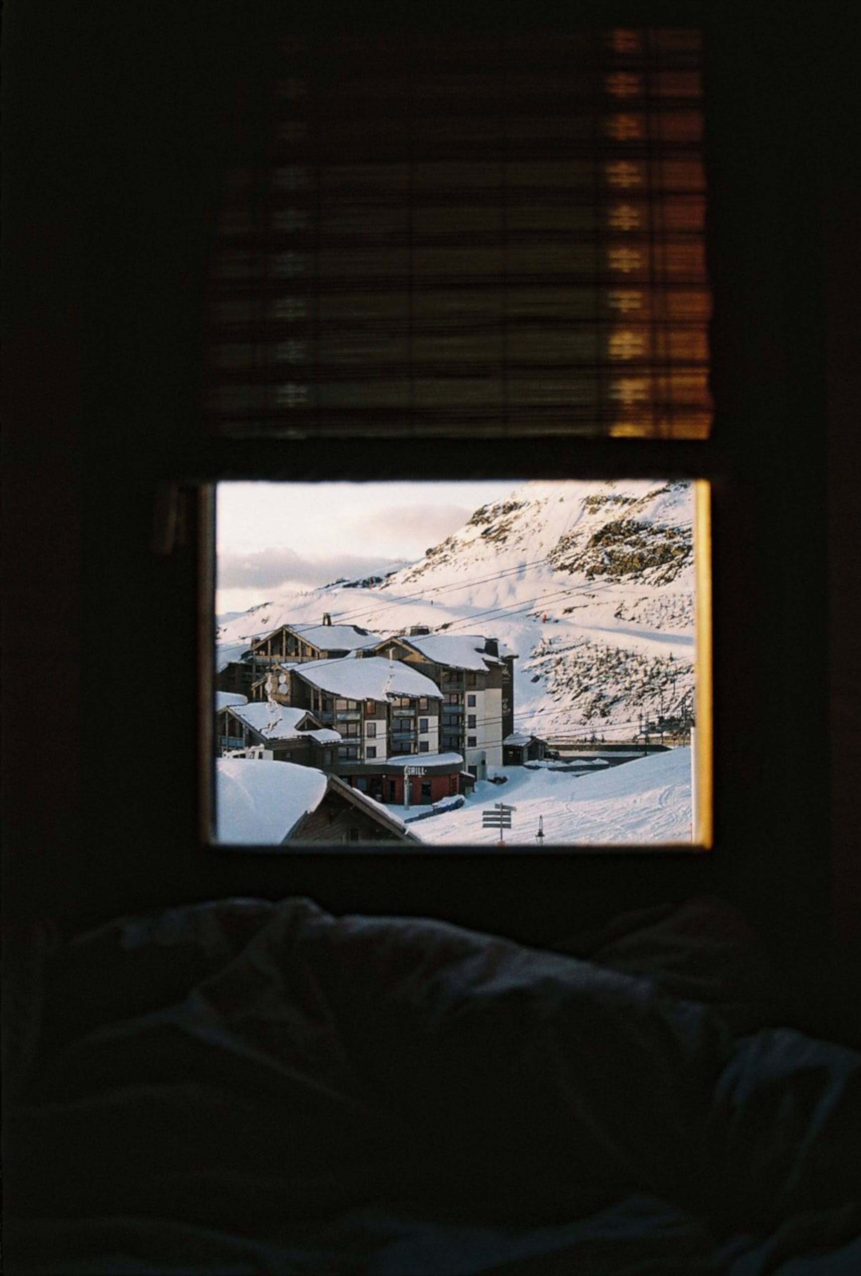 mountain side houses