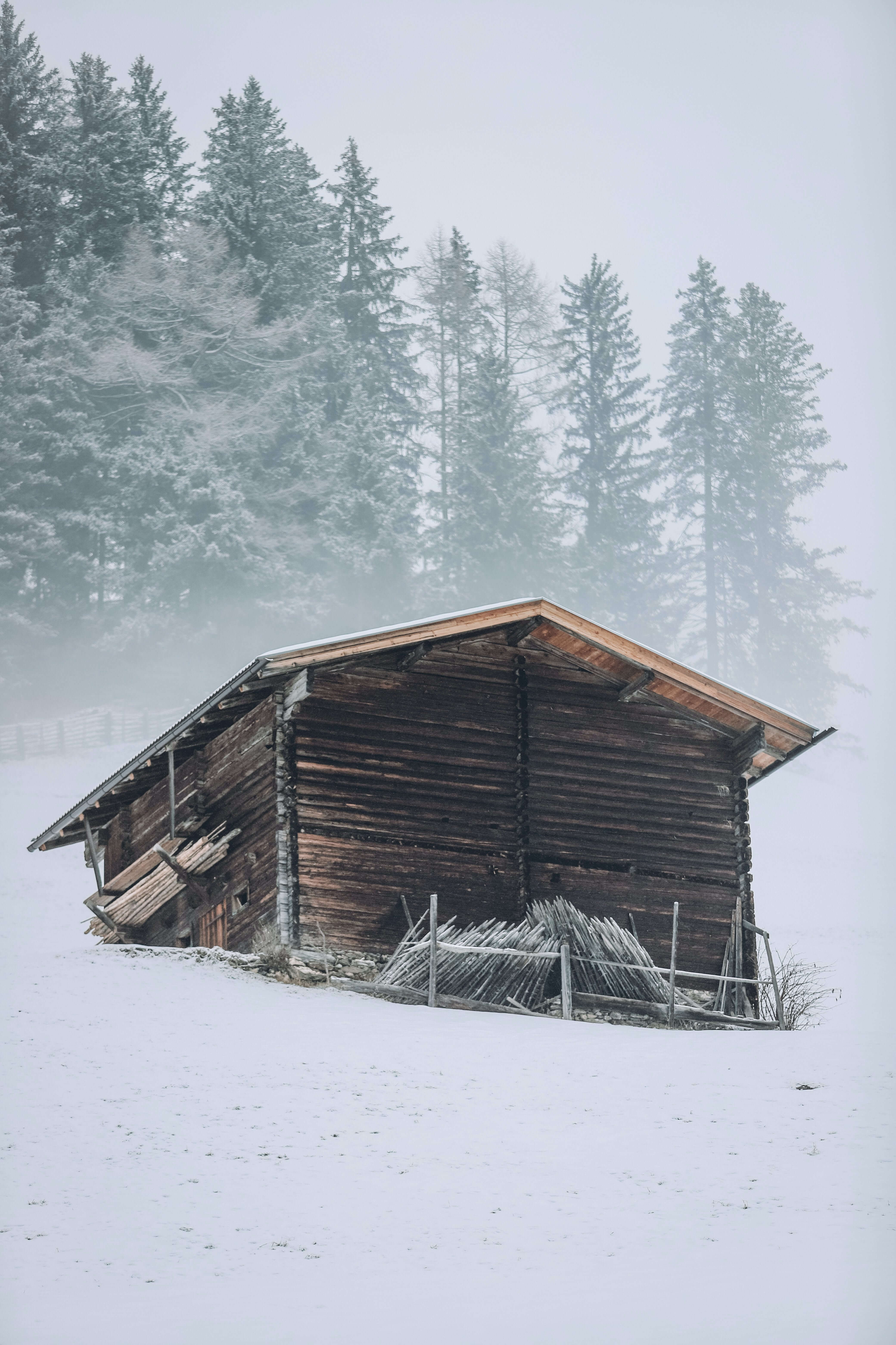 mountain side house